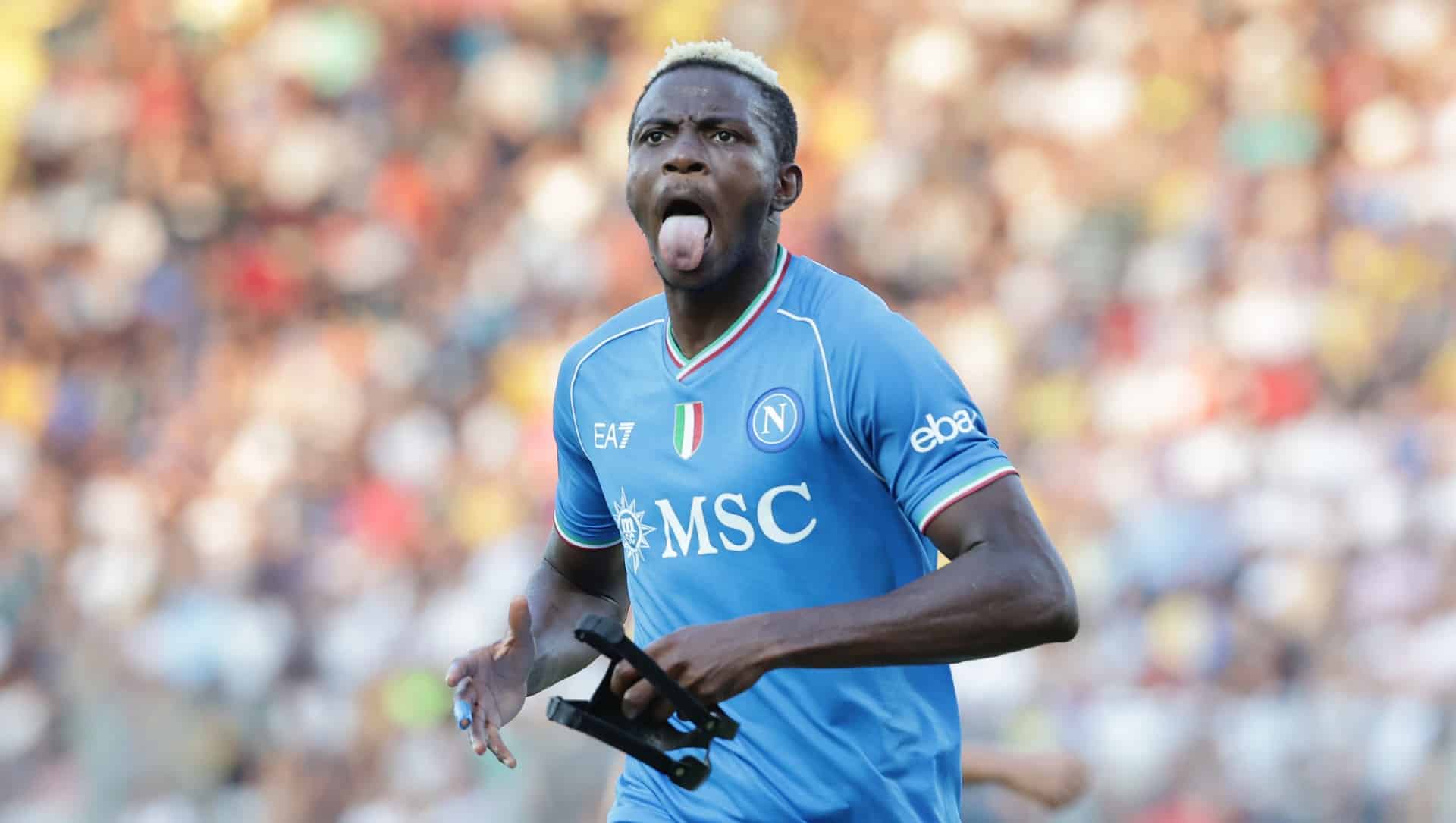 Osimhen liderou o Napoli &agrave; vit&oacute;ria na abertura da Serie A, mas o Frosinone assustou