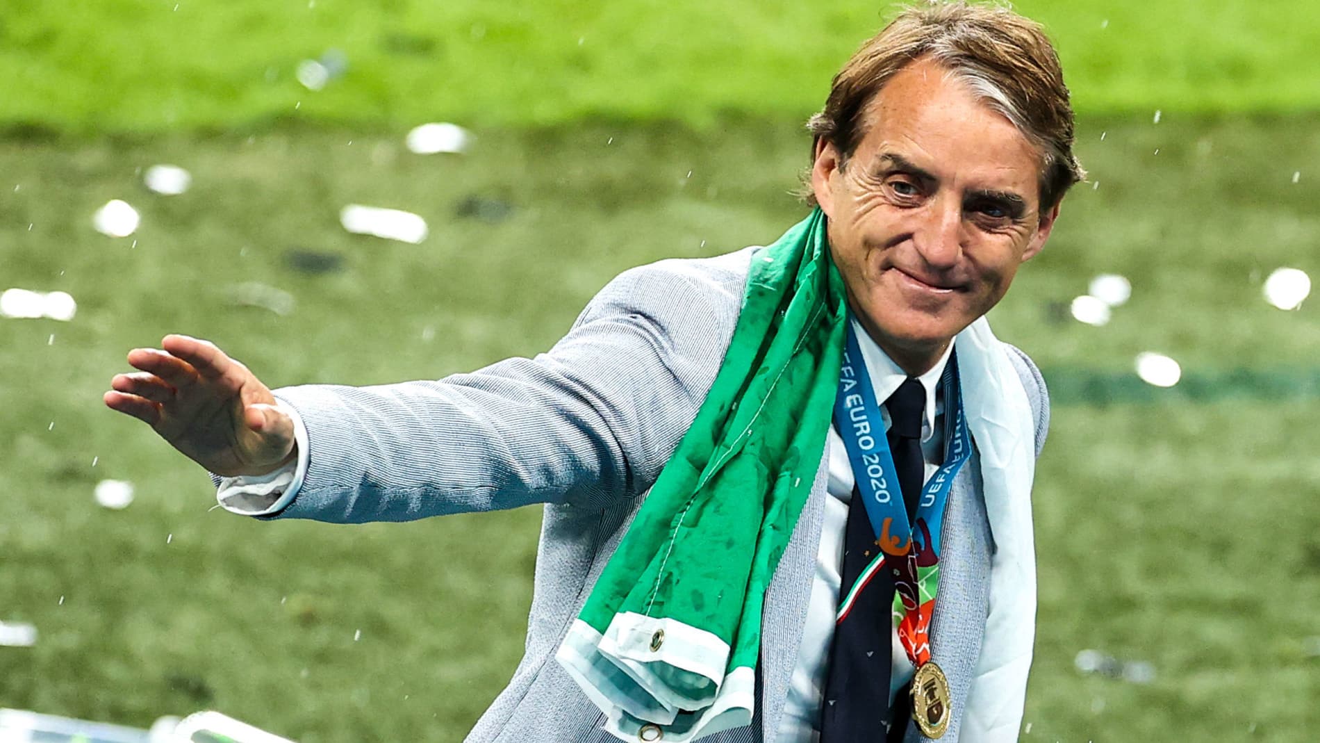 Acima de tudo, Roberto Mancini foi o t&eacute;cnico que recuperou o orgulho da sele&ccedil;&atilde;o italiana