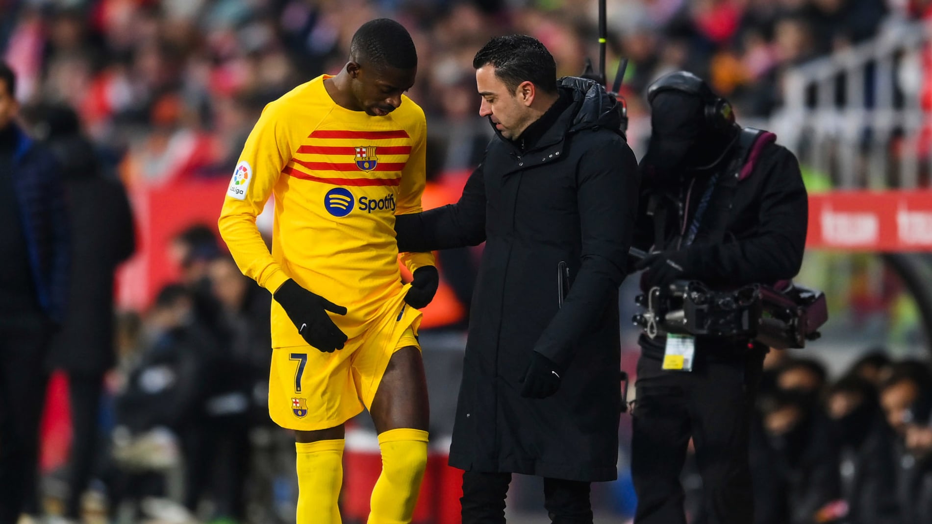 Xavi tem motivo para ficar at&eacute; mais do que &ldquo;um pouco decepcionado&rdquo; com Demb&eacute;l&eacute;