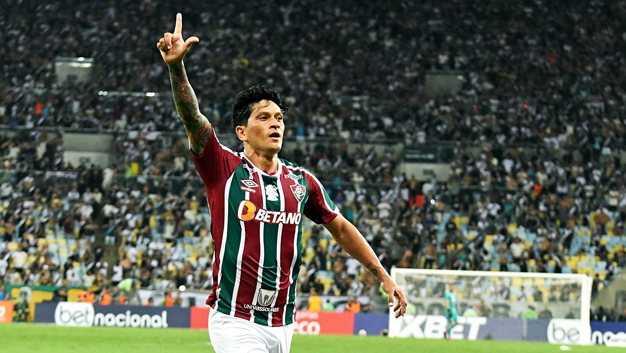 Germ&aacute;n Cano e o L mais bonito de sua carreira, em sua opini&atilde;o: um gol antol&oacute;gico pelo Fluminense sobre o Vasco, ex-clube e rival deste s&aacute;bado (16) (Foto: Marcelo Gon&ccedil;alves/Fluminense FC)