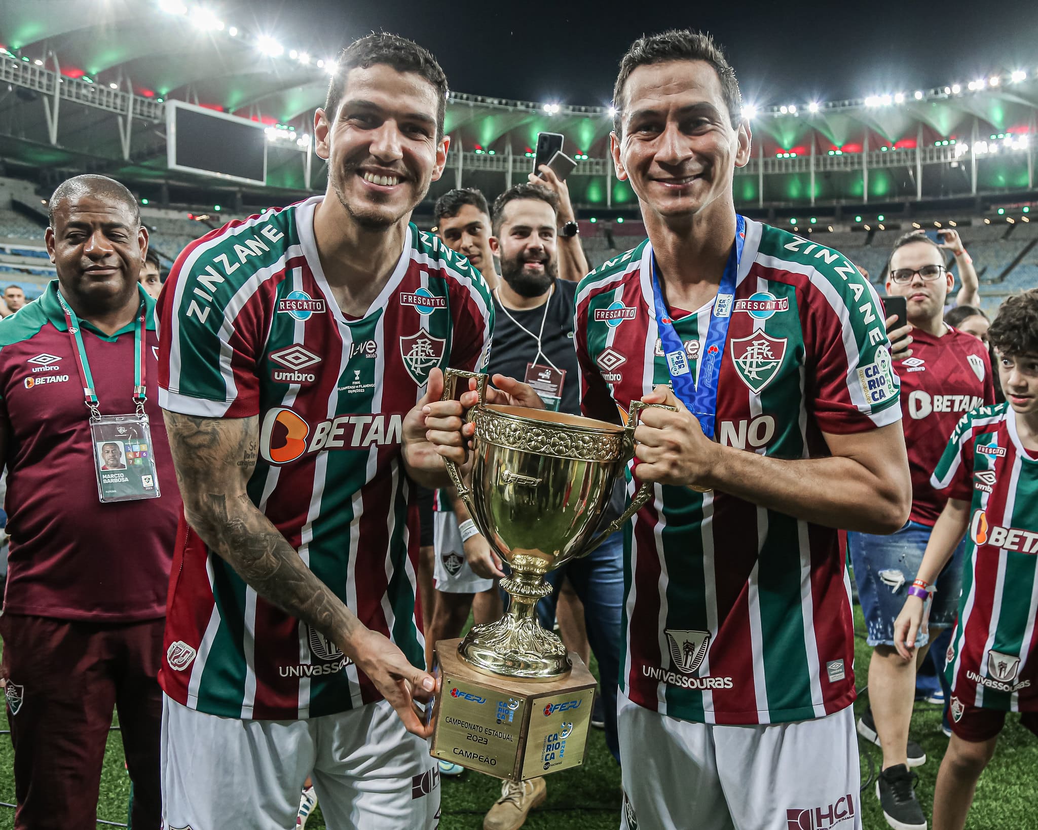 Nino e Ganso est&atilde;o juntos no Fluminense desde 2019 (Foto: Marcelo Gon&ccedil;alves/Fluminense FC)