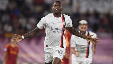 Uma linda puxeta de Rafael Le&atilde;o deu ao Milan a vit&oacute;ria sobre a Roma e 100% na Serie A