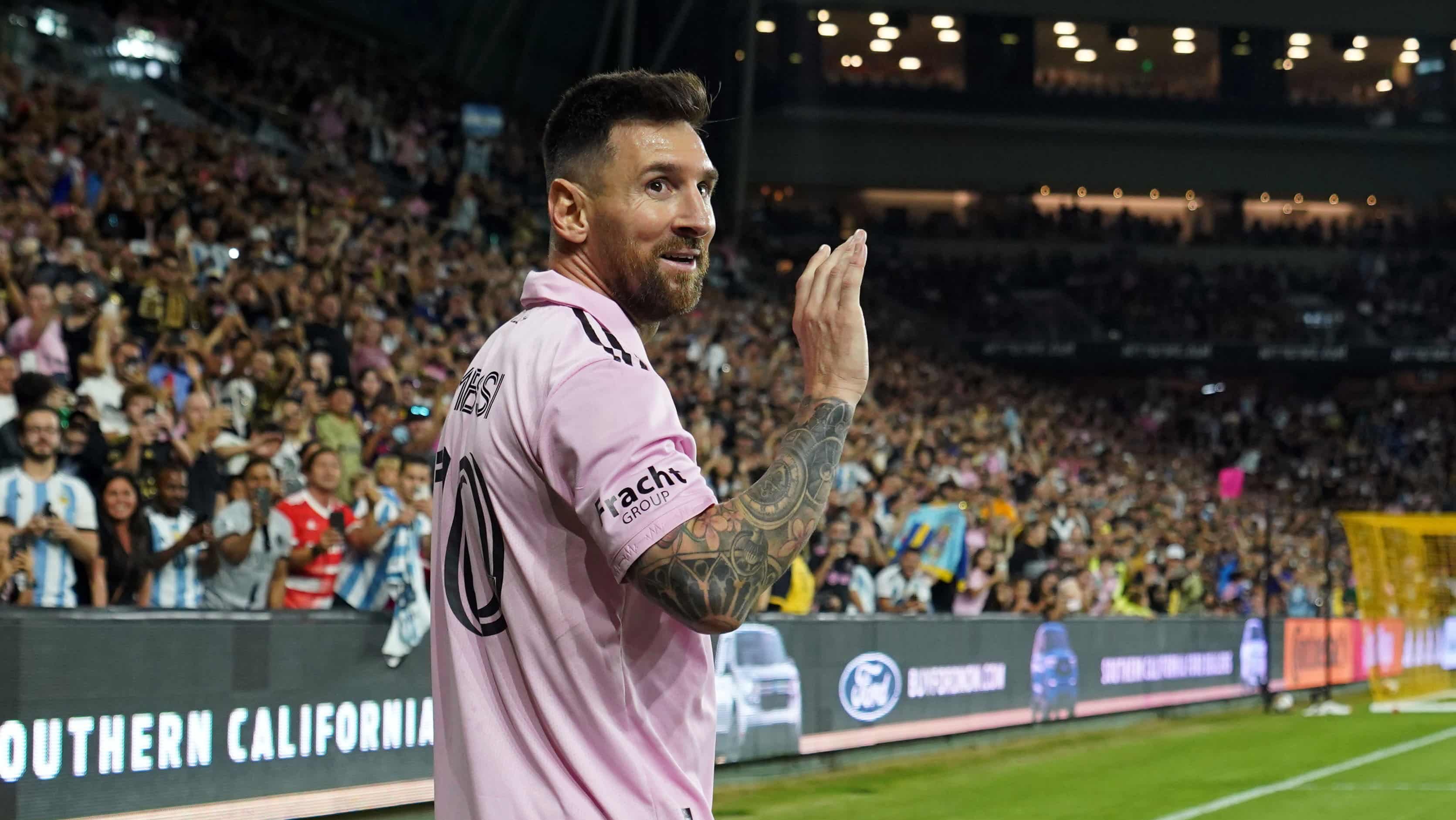 Hollywood vai em peso presenciar Lionel Messi em nova vit&oacute;ria do Inter Miami