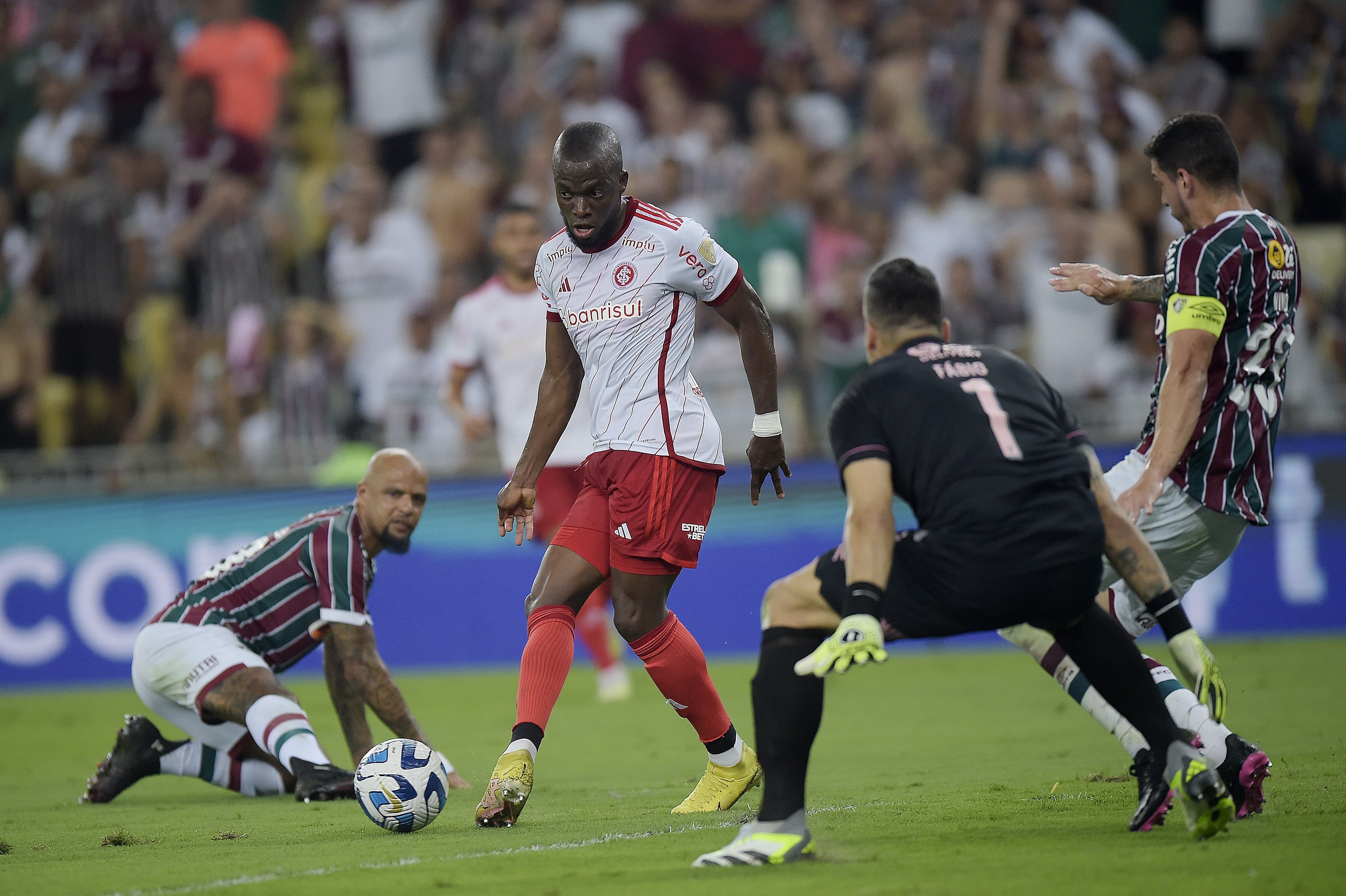 Enner Valencia foi o jogador mais perigoso do Internacional contra o Fluminense na Libertadores - Foto: Icon sport
