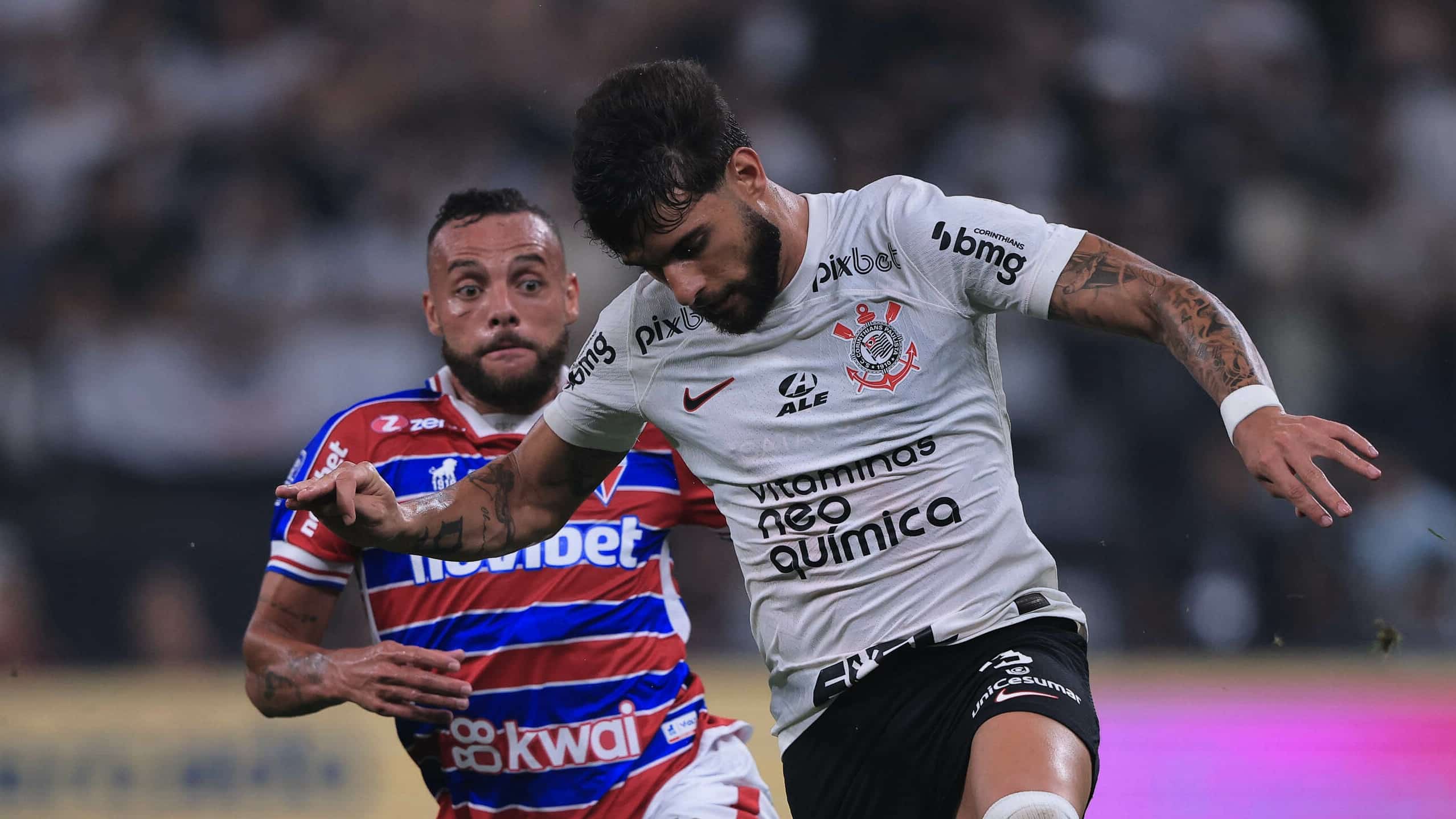 Jogo tenso em campo e nas arquibancadas: Corinthians e Fortaleza deixam tudo aberto para o Castel&atilde;o