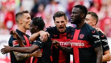 O Leverkusen continua voando baixo e venceu mais uma para se manter no topo