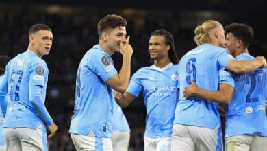 Manchester City leva susto, mas vira sobre o Estrela Vermelha e estreia com vit&oacute;ria na Champions