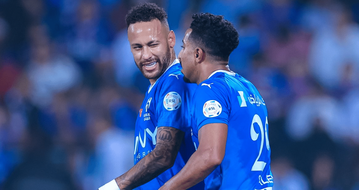 Neymar estreou com assist&ecirc;ncia, mas o show tamb&eacute;m foi saudita nos 6&times;1 do Al-Hilal