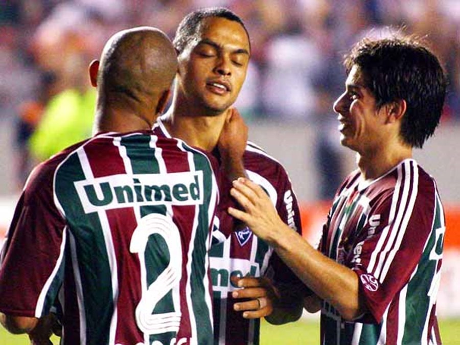 Dod&ocirc; n&atilde;o comemorou, mas fez hist&oacute;ria pelo Fluminense sobre o Boca Juniors na Libertadores - Foto: Reprodu&ccedil;&atilde;o/Twitter