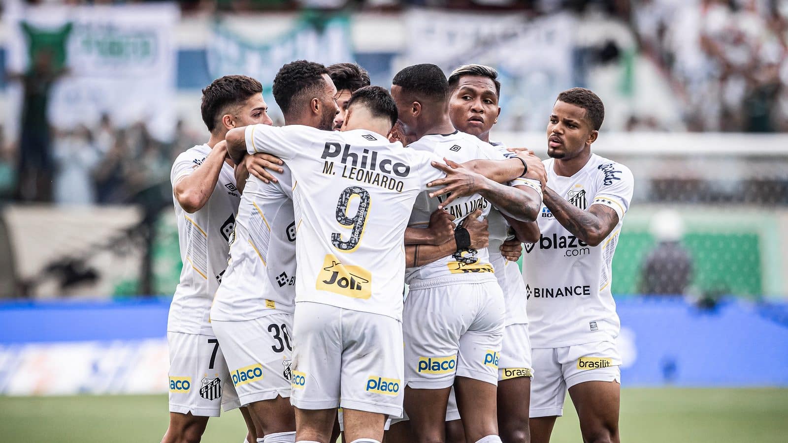 Santos reunido contra o Palmeiras