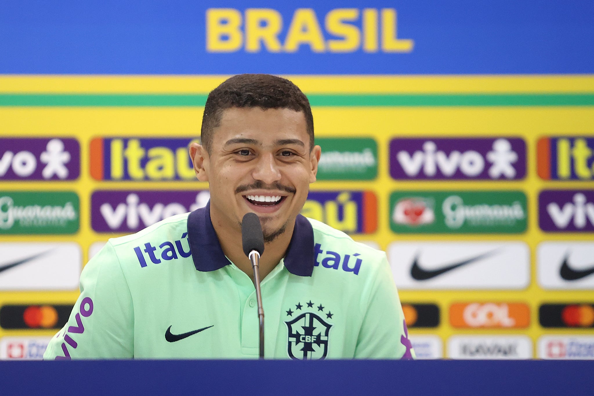 Andr&eacute; chegou &agrave; Sele&ccedil;&atilde;o em 2023 e s&oacute; ficou de fora quando esteve lesionado (Foto: Vitor Silva/CBF)
