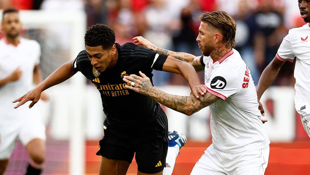 No reencontro com Sergio Ramos, Real Madrid s&oacute; empata com valente Sevilla em jogo quente