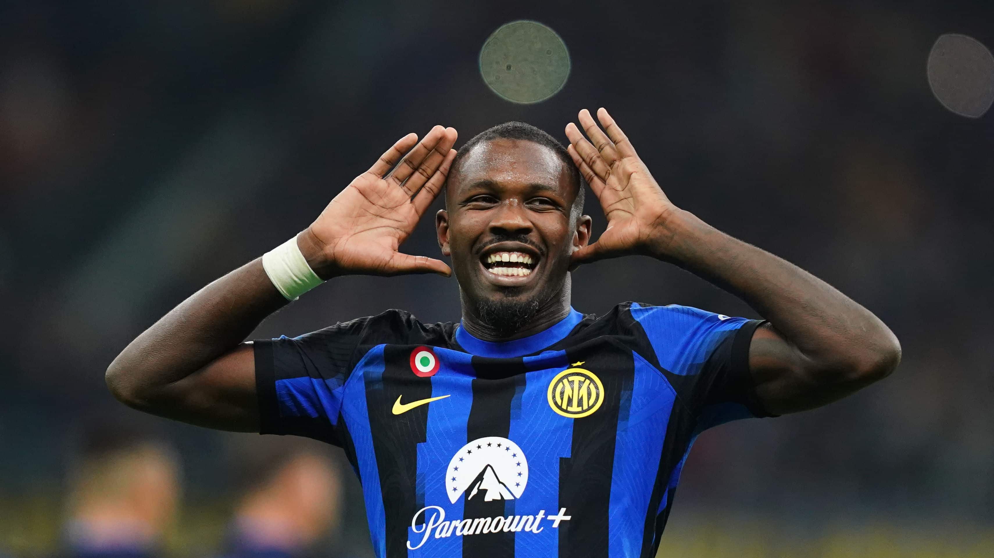 Inter fez por merecer a vit&oacute;ria ao martelar a Roma insistentemente e arrancar gol com Thuram