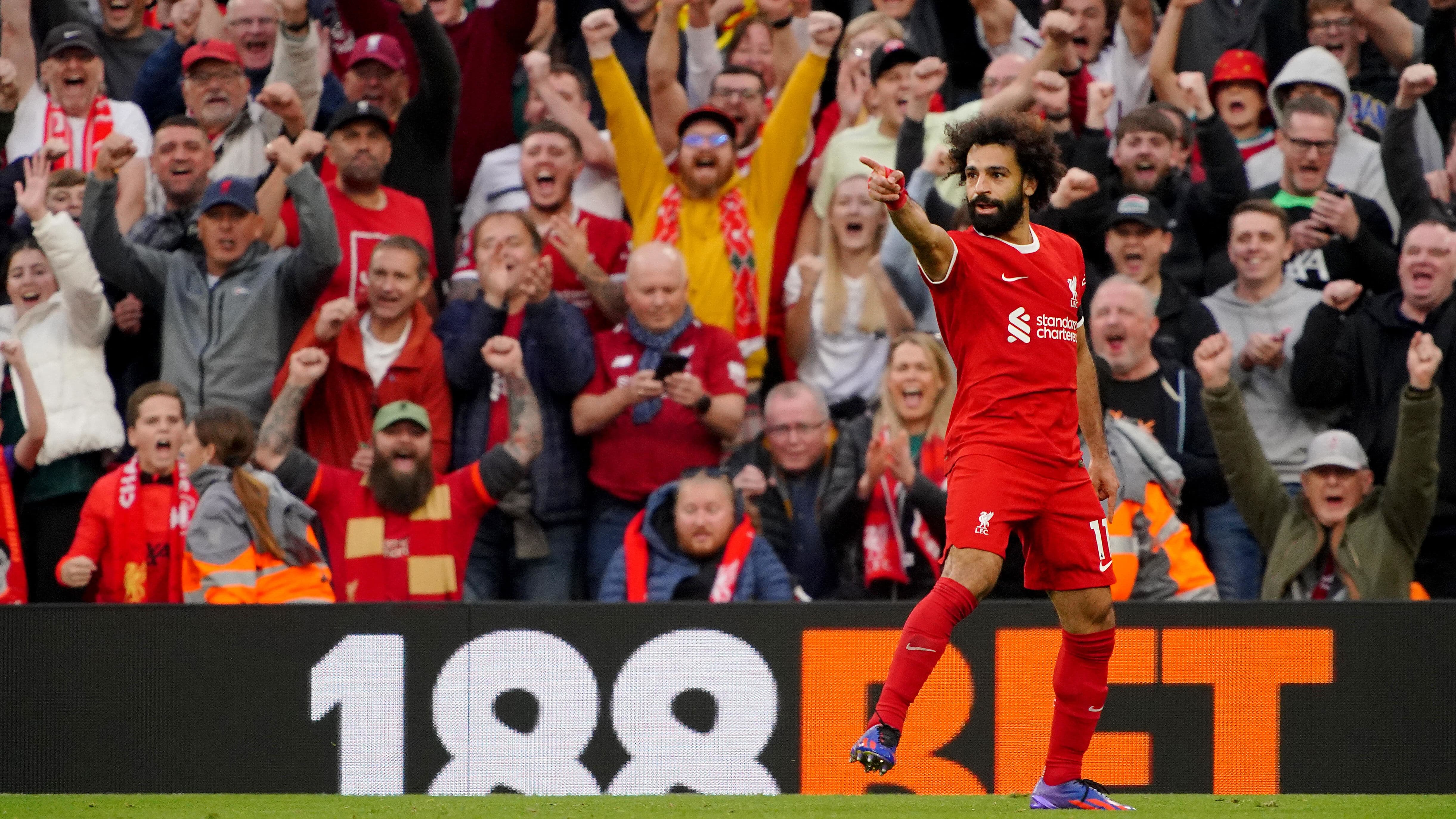 Salah comanda uma vit&oacute;ria tranquila do Liverpool contra o Nottingham Forest