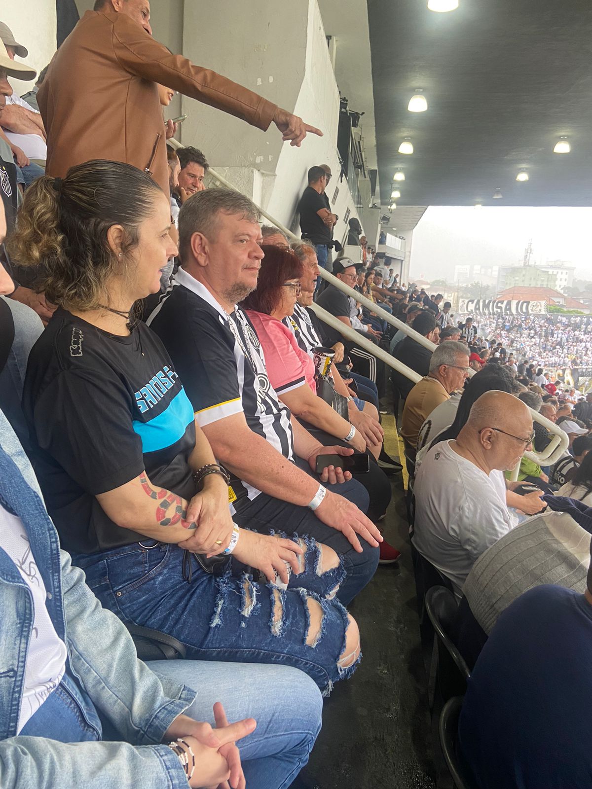 Pai Marcio de Ogum na Vila Belmiro 