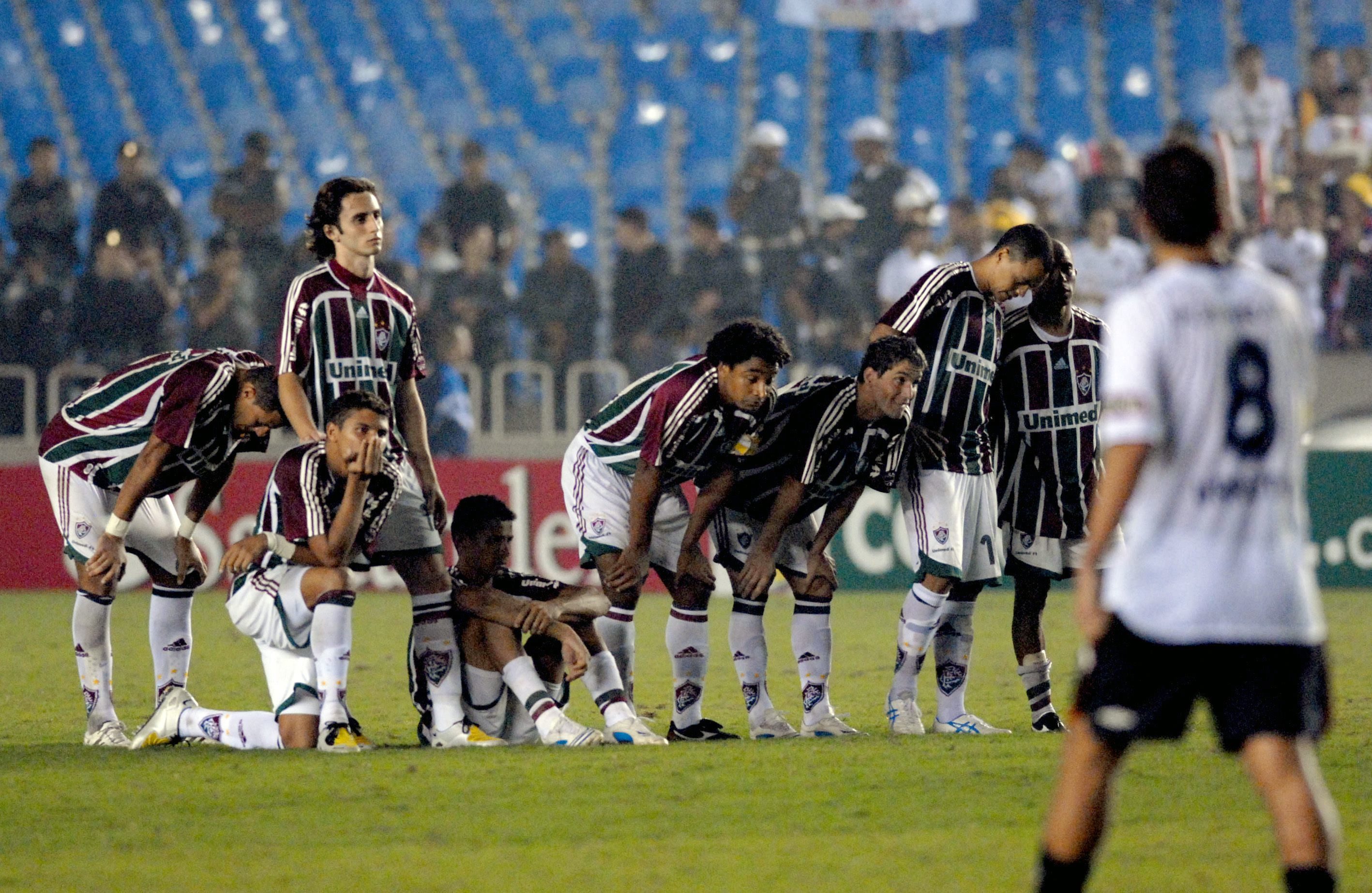 Em pleno Maracan&atilde;, o Fluminense foi vice-campe&atilde;o da Libertadores de 2008, diante da LDU (Foto: Icon Sport)