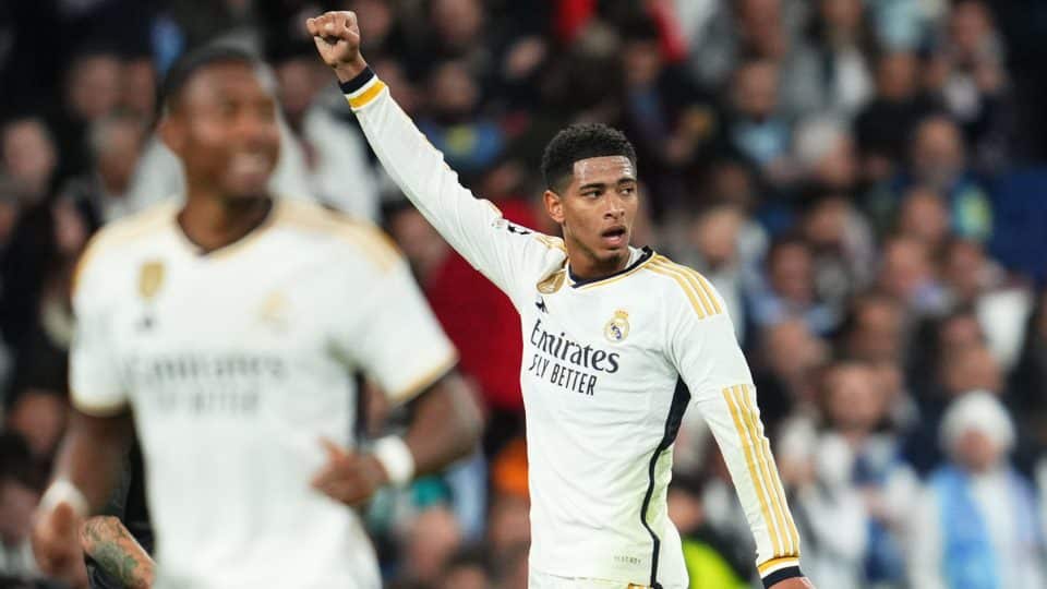 Golaço de Rodrygo e show de Bellingham: Real Madrid se impôs contra o Napoli no Bernabéu