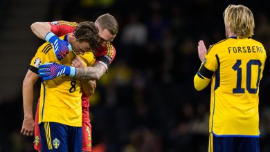 Su&eacute;cia bate Est&ocirc;nia com facilidade em noite inspirada de Claesson e despedida de Ekdal, pelas Eliminat&oacute;rias da Euro