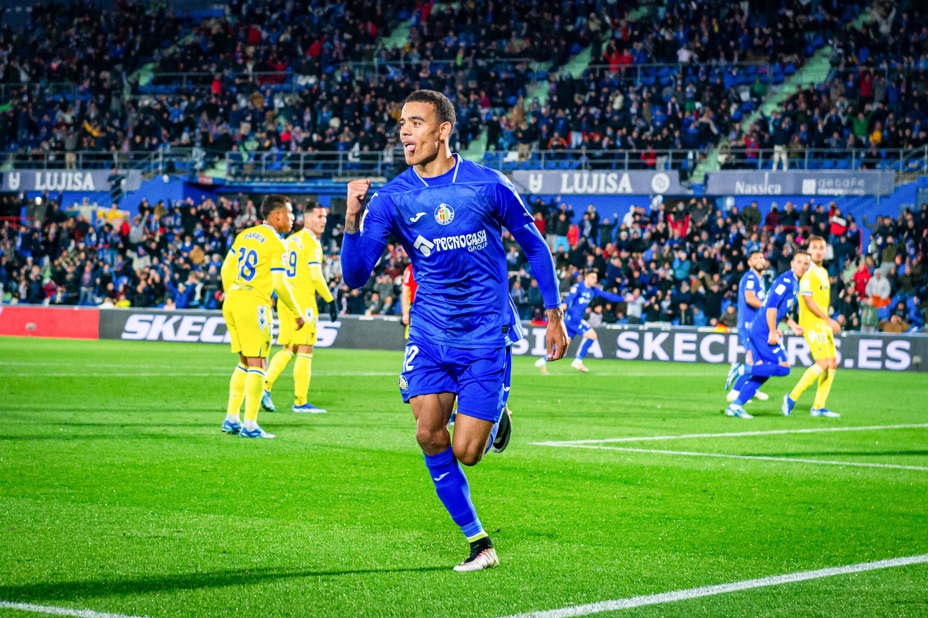 Mason Greenwood se acha no Getafe e vai mostrando do que &eacute; capaz em campo