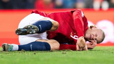 Haaland sofre les&atilde;o no tornozelo, a menos de dez dias do City enfrentar o Liverpool