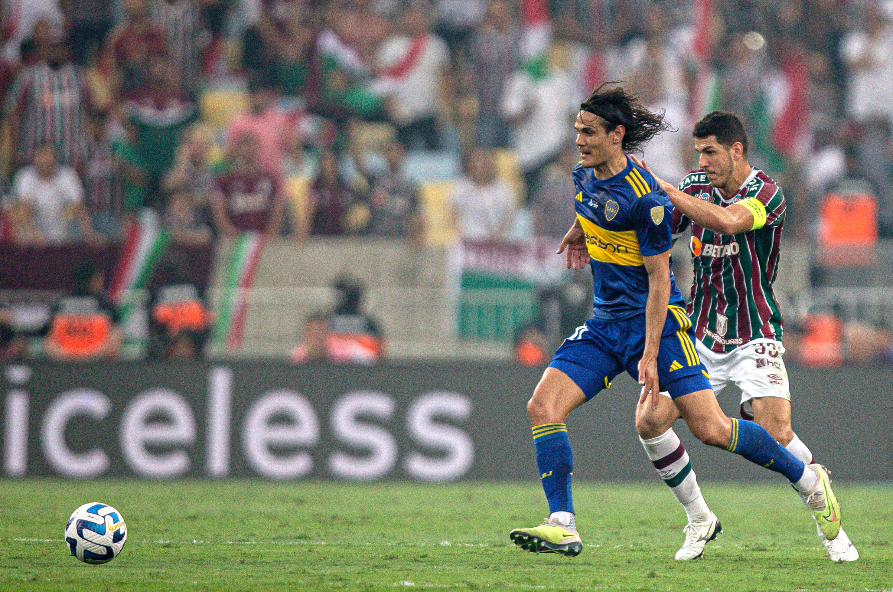 Recuperado, Nino teve grande atua&ccedil;&atilde;o pelo Fluminense e for&ccedil;ou jogo ruim de Cavani na final da Libertadores - Foto: Icon sport