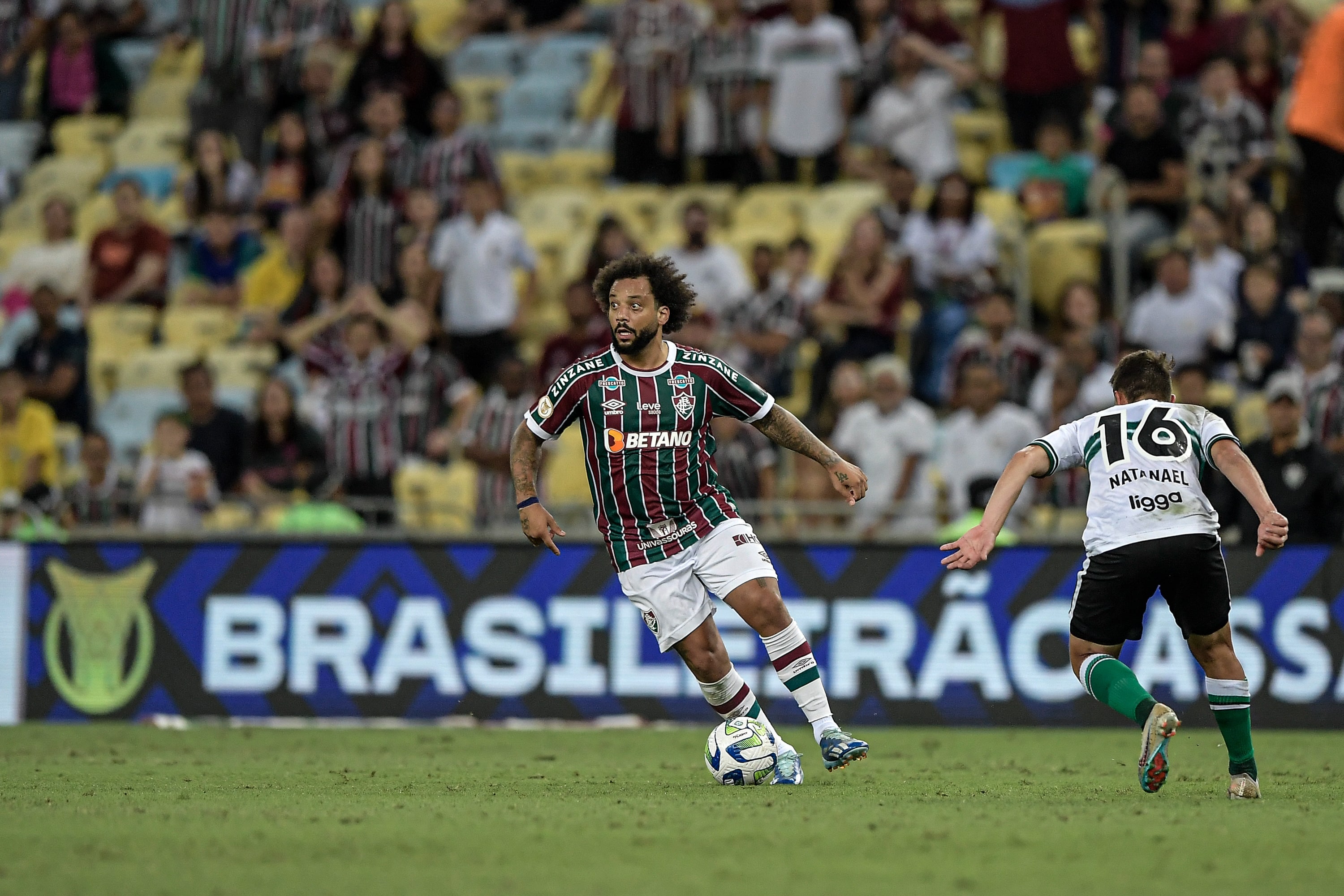 Pelo meio, Marcelo se divertiu, fez o Fluminense jogar e sintetizou o que Fernando Diniz pensa sobre o futebol - Foto: Icon sport