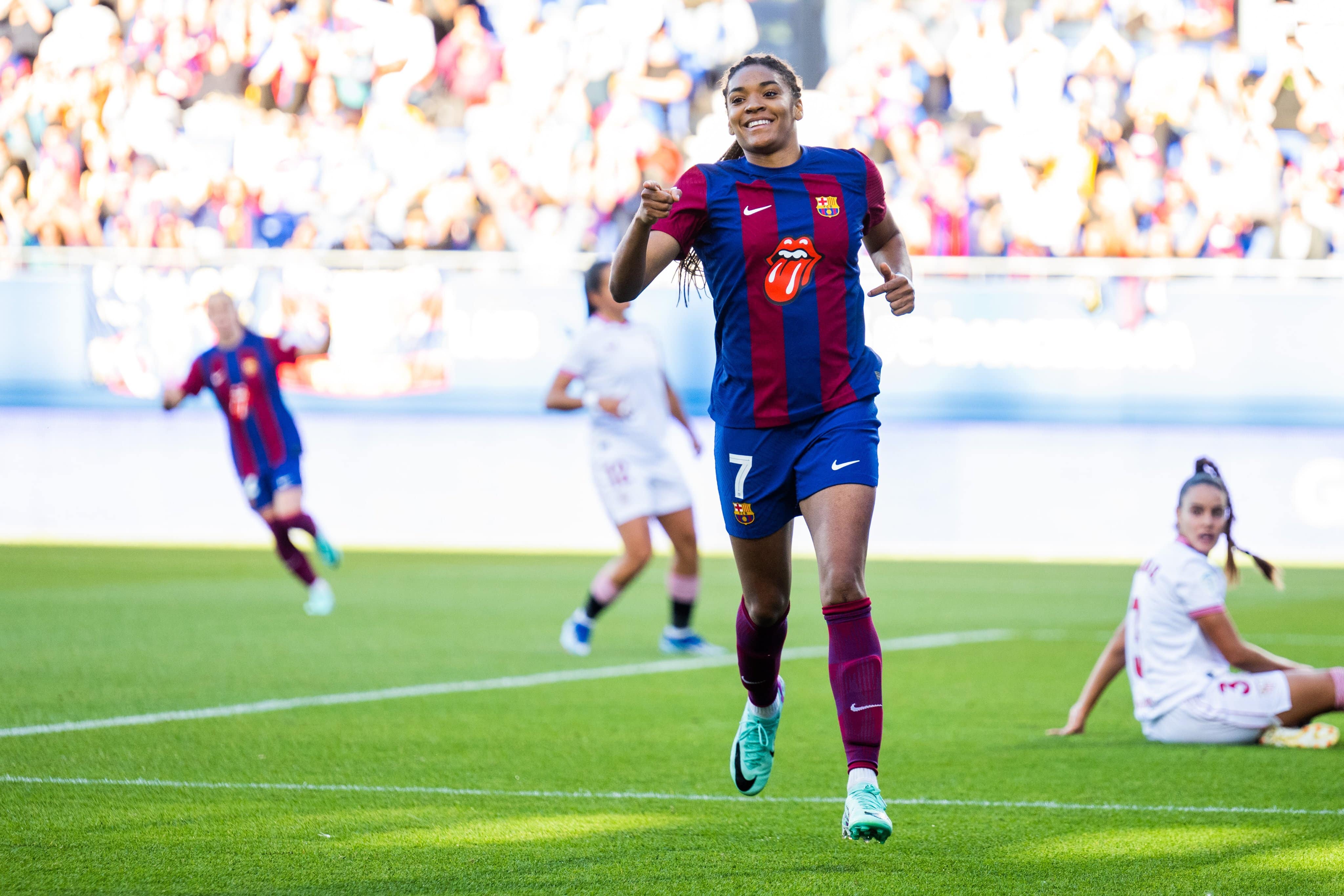 Salma Paralluelo, destaque da Espanha na Copa do Mundo, faz &lsquo;poker&rsquo; rel&acirc;mpago em goleada do Barcelona