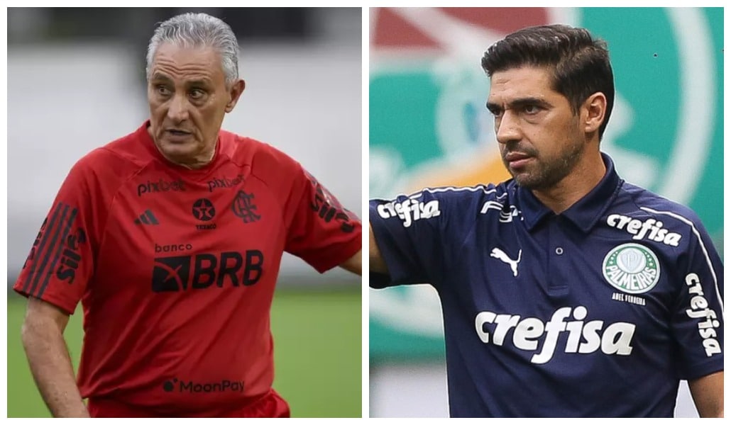 Flamengo de Tite x Palmeiras de Abel: vale muito e marca primeiro embate entre os badalados treinadores
