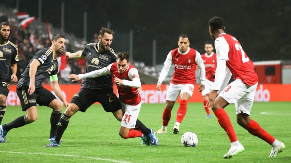 O Union não aproveitou a expulsão e, com o empate, o Braga mantém o fio de esperança pela classificação