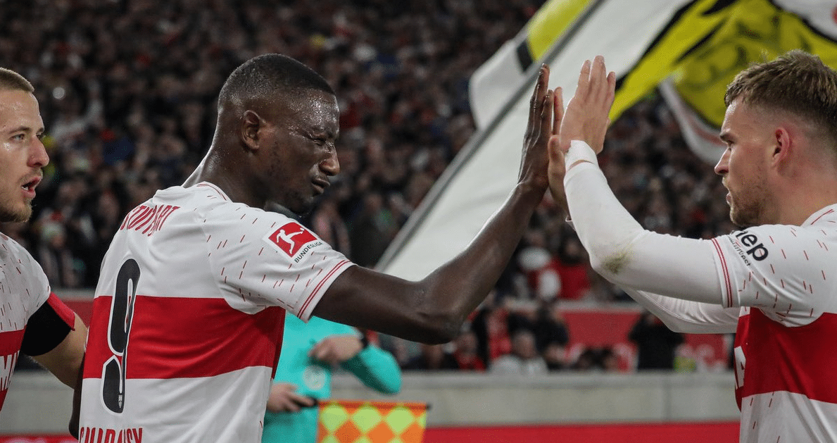 Guirassy voltou com tudo e definiu a merecida virada do Stuttgart para cima do Dortmund