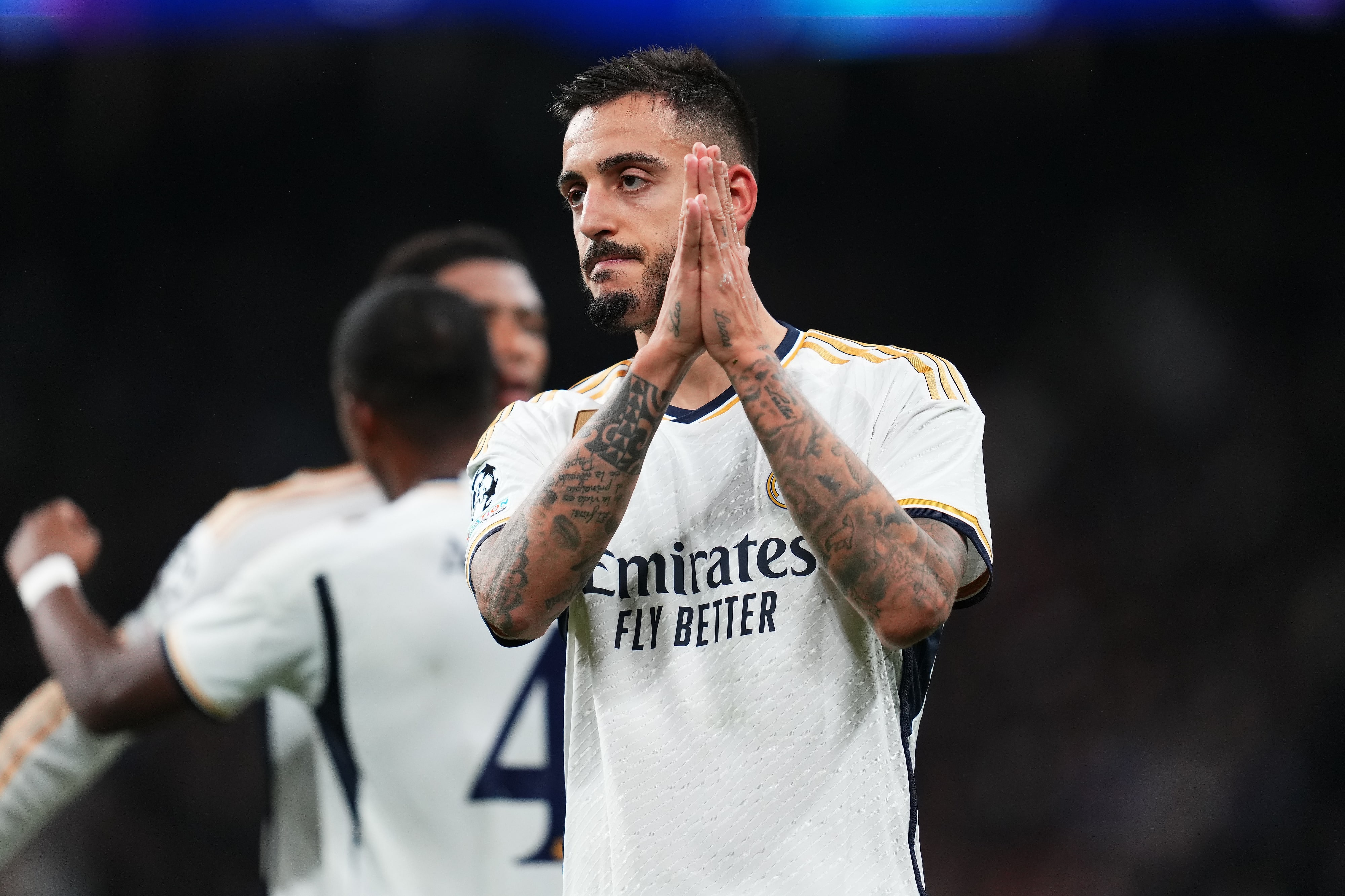 Joselu viveu uma montanha-russa de emo&ccedil;&otilde;es em Real Madrid x Napoli e seu &uacute;ltimo ato em campo foi&hellip; um pedido de desculpas