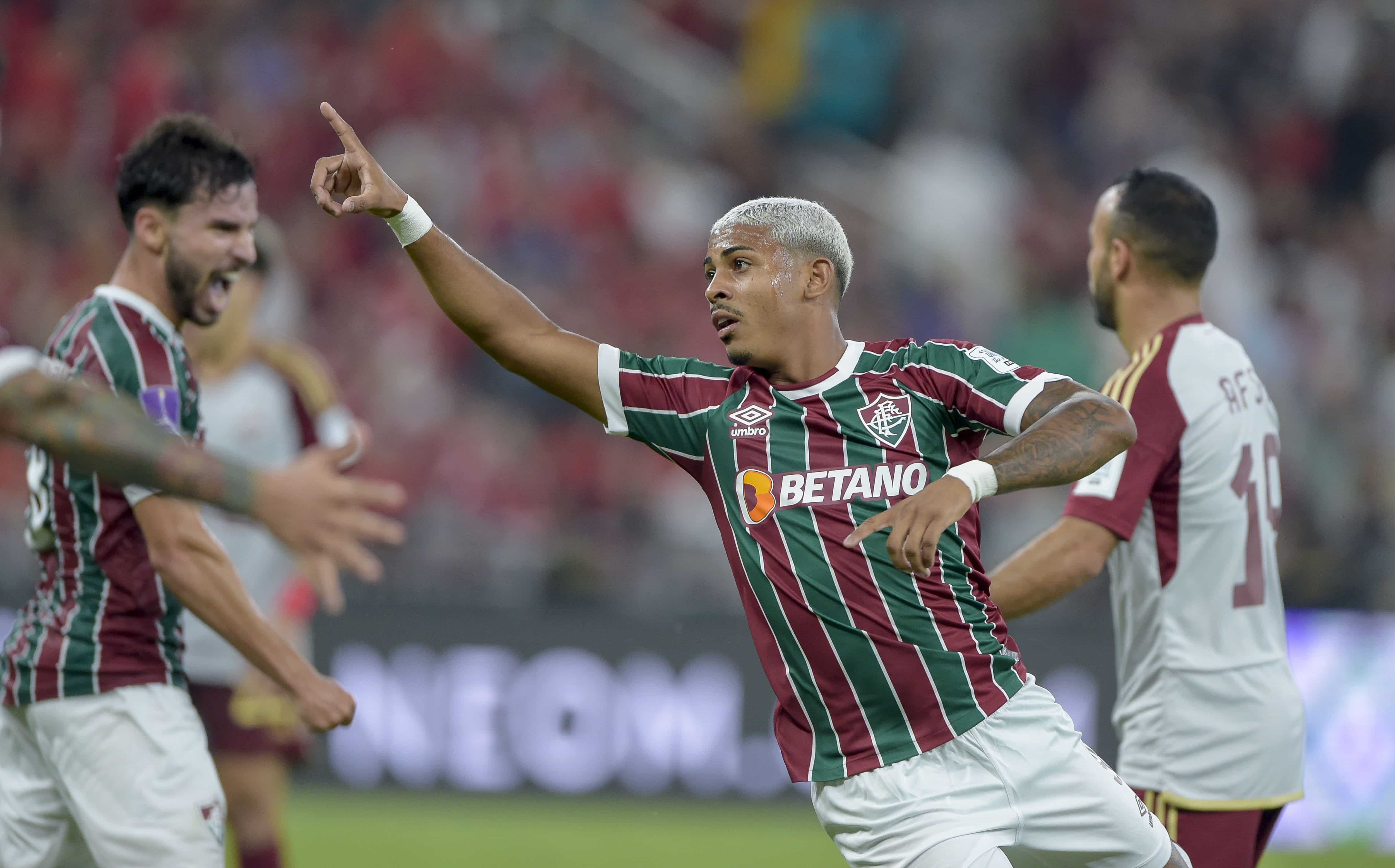 Martinelli e John Kennedy foram dois dos grandes nomes do Fluminense na vit&oacute;ria sobre o Al Ahly pela final do Mundial de Clubes - Foto: Icon sport