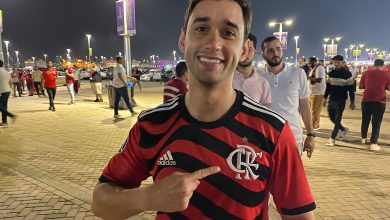 Flamenguista vai uniformizado ao jogo do Fluminense no Mundial: &lsquo;Vim para secar, n&eacute;?&rsquo;