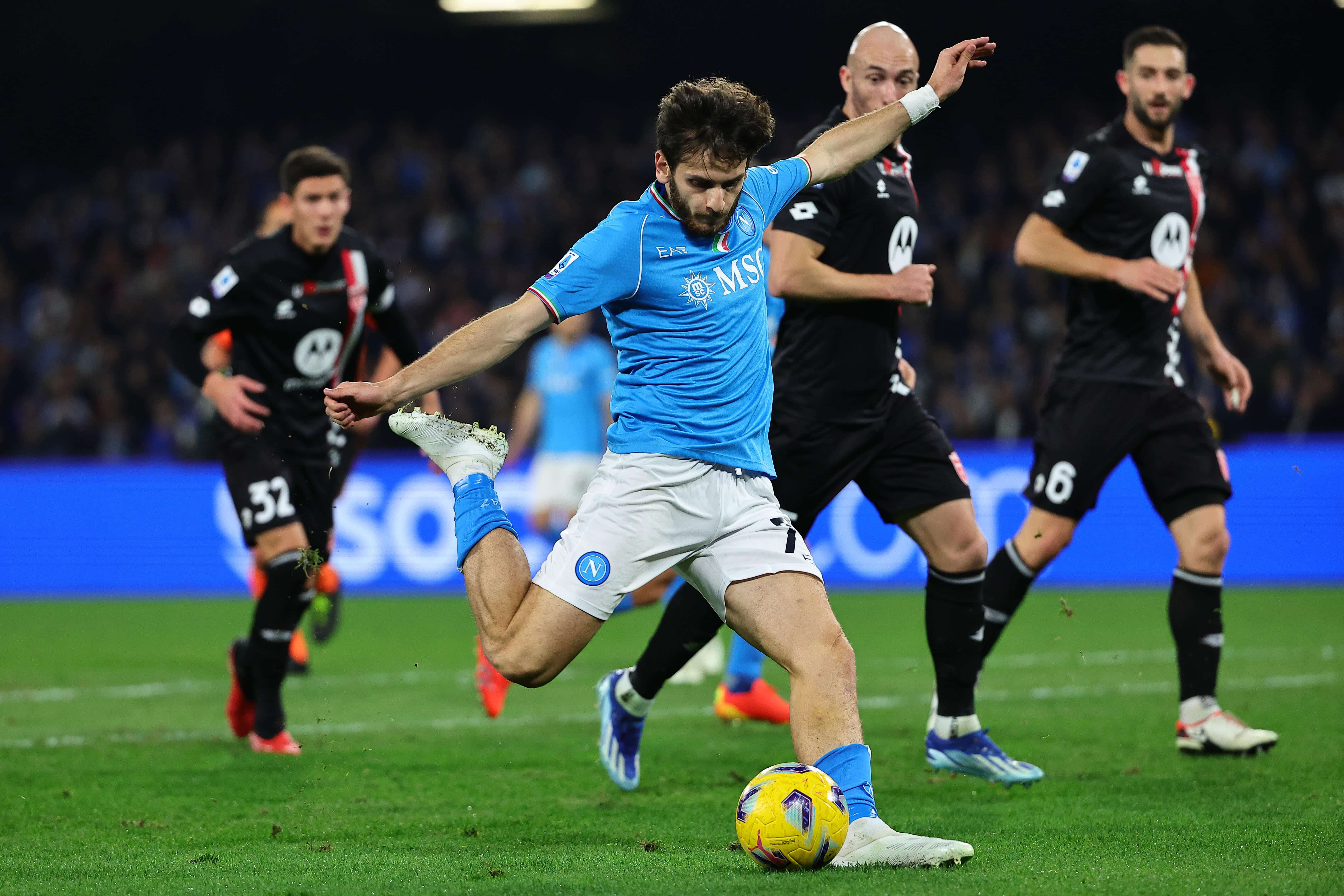 Ataque n&atilde;o funciona de novo, Napoli fica no zero com o Monza e amarga 3&ordm; jogo sem marcar na Serie A