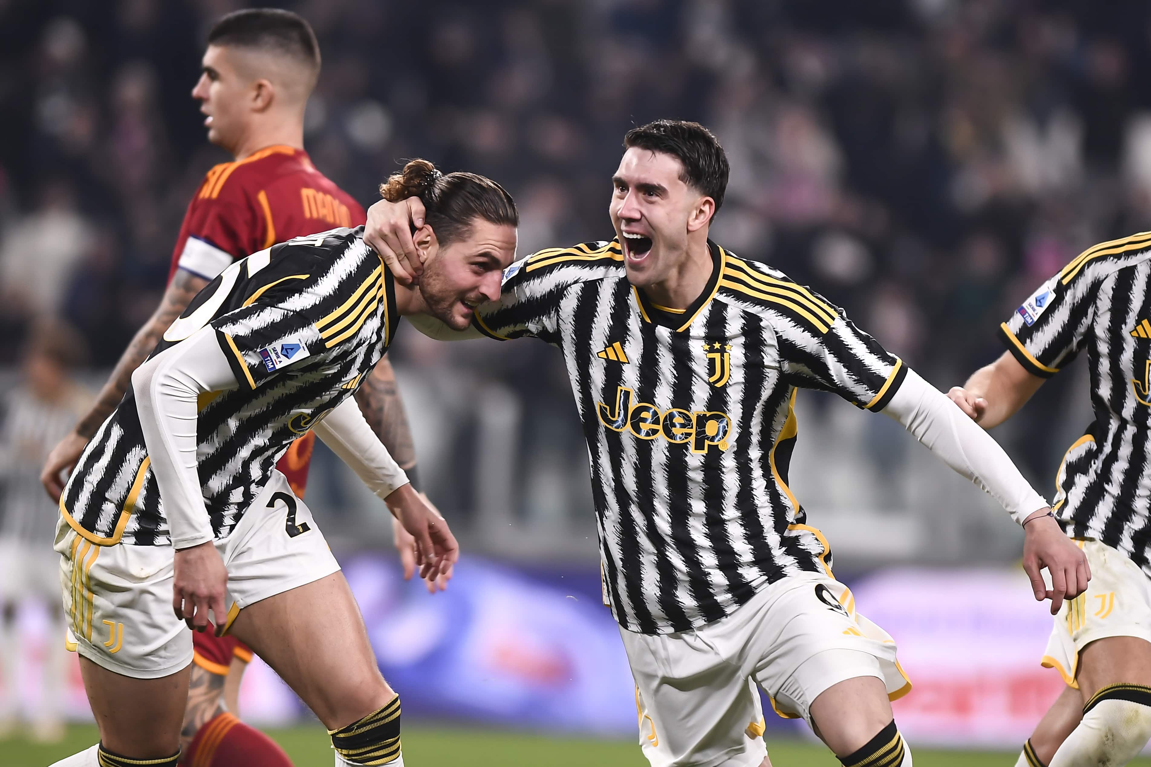 Juventus faz jogo perfeito na defesa, encerra 2023 com vit&oacute;ria sobre a Roma e encurta dist&acirc;ncia para l&iacute;der Inter