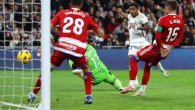Rodrygo marcou pelo quinto jogo seguido e o Real Madrid detonou o Granada no Bernab&eacute;u