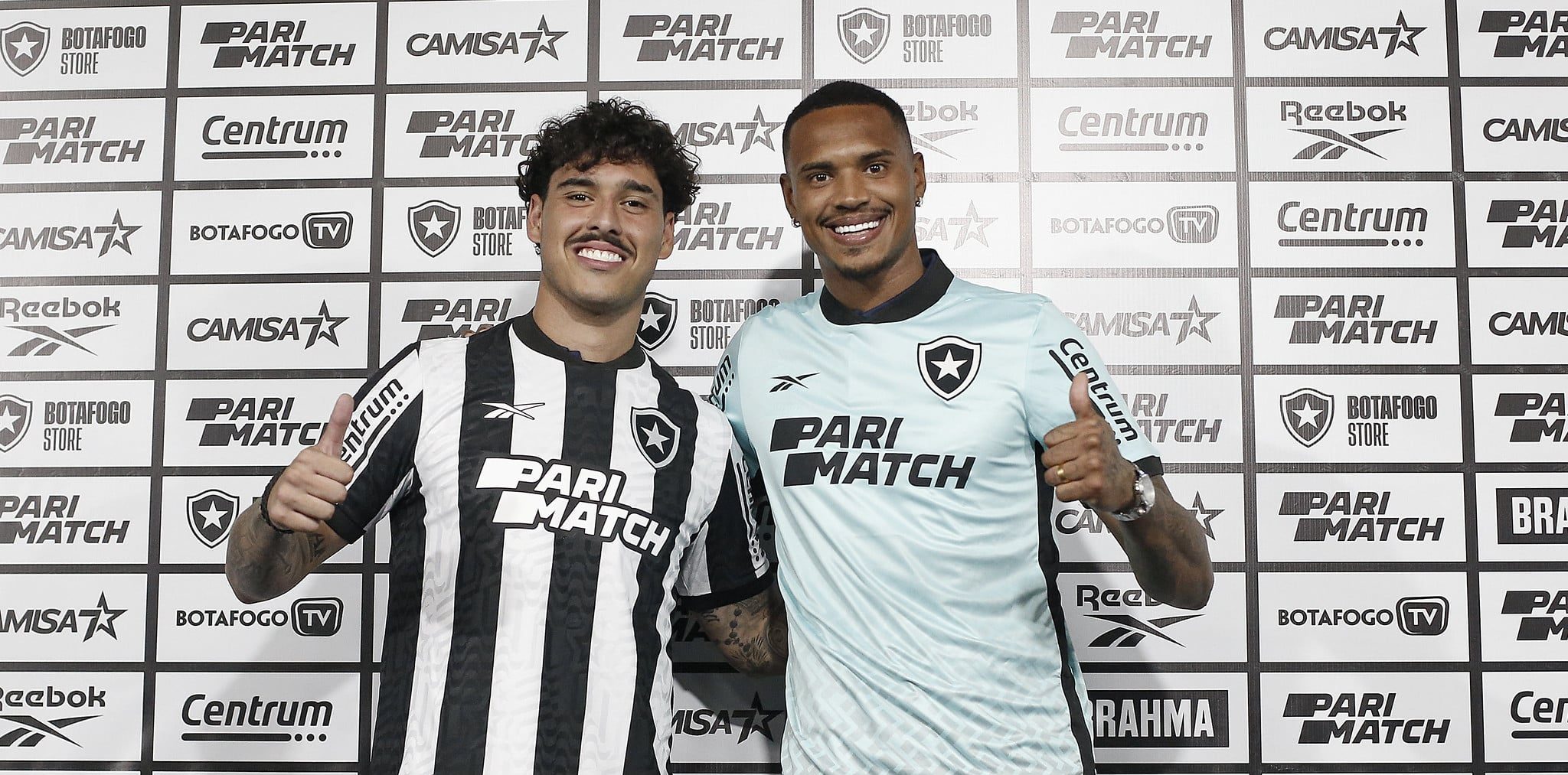 Sem medo das sombras de 2023, Lucas Halter e John s&atilde;o apresentados no Botafogo