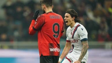 Milan perde dois p&ecirc;naltis contra Bologna, s&oacute; empata e desperdi&ccedil;a chance de se aproximar dos l&iacute;deres da Serie A