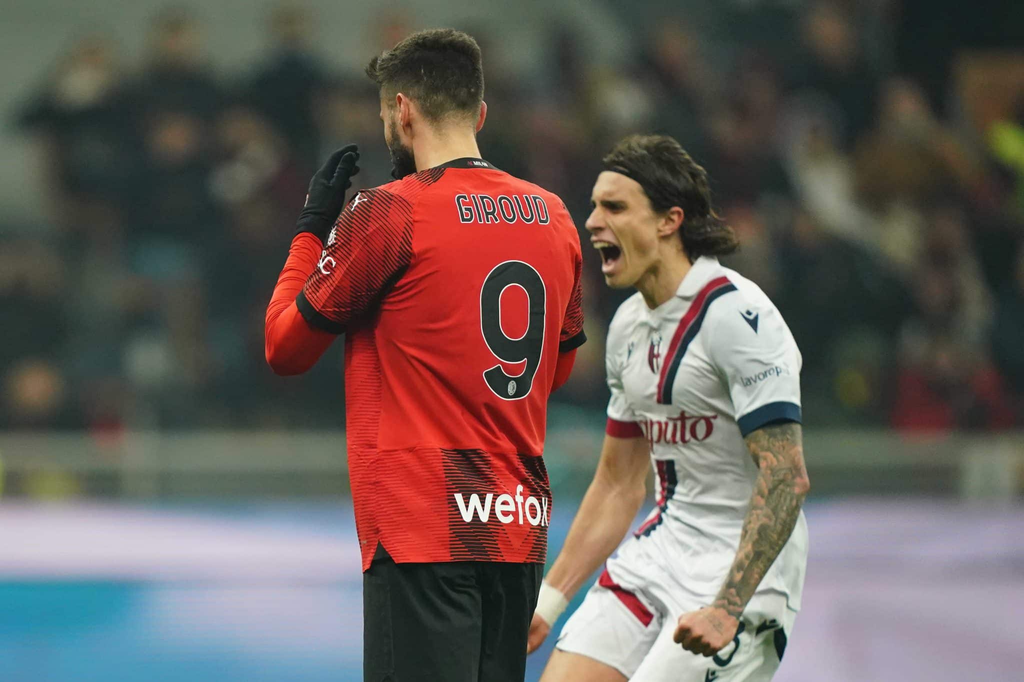 Milan perde dois p&ecirc;naltis contra Bologna, s&oacute; empata e desperdi&ccedil;a chance de se aproximar dos l&iacute;deres da Serie A