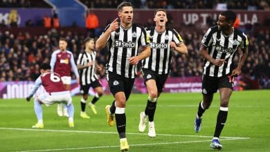 Para conseguir uma improv&aacute;vel vit&oacute;ria sobre o Villa, o Newcastle contou com a noite artilheira de Sch&auml;r