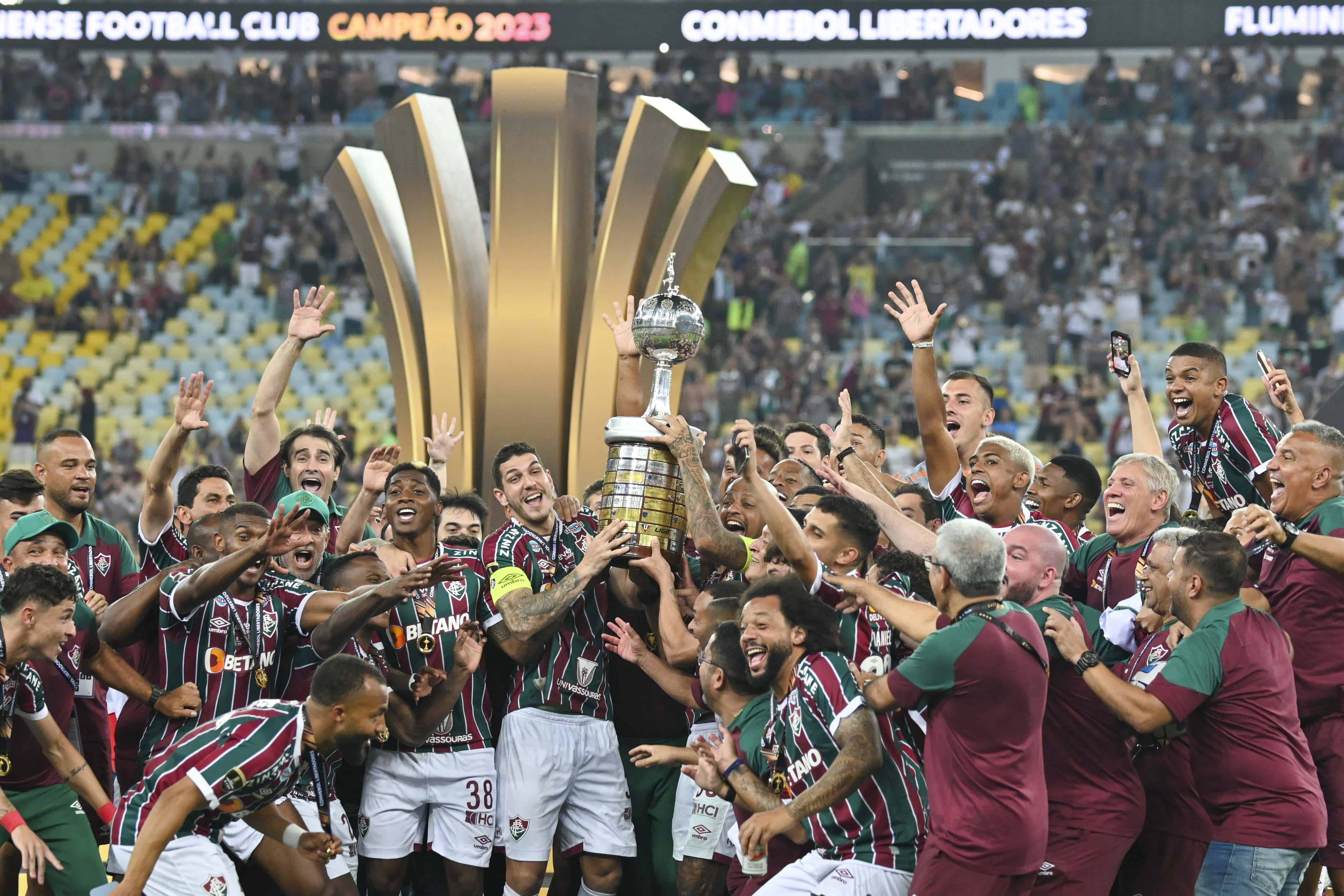 Fluminense foi campe&atilde;o da Libertadores em 2023 e defender&aacute; seu t&iacute;tulo em 2024 (Foto: Icon sport)