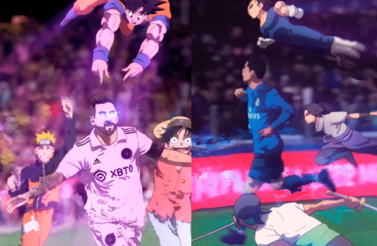 Messi, Cristiano, One Piece, Dragon Ball e Naruto: sim, todos eles juntos e ficou incr&iacute;vel
