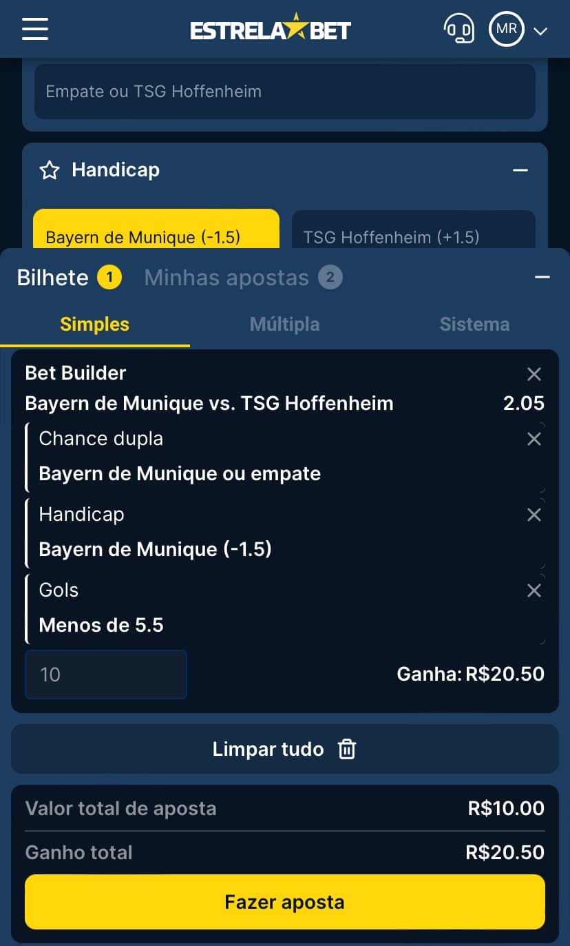 bet builder da estrela bet
