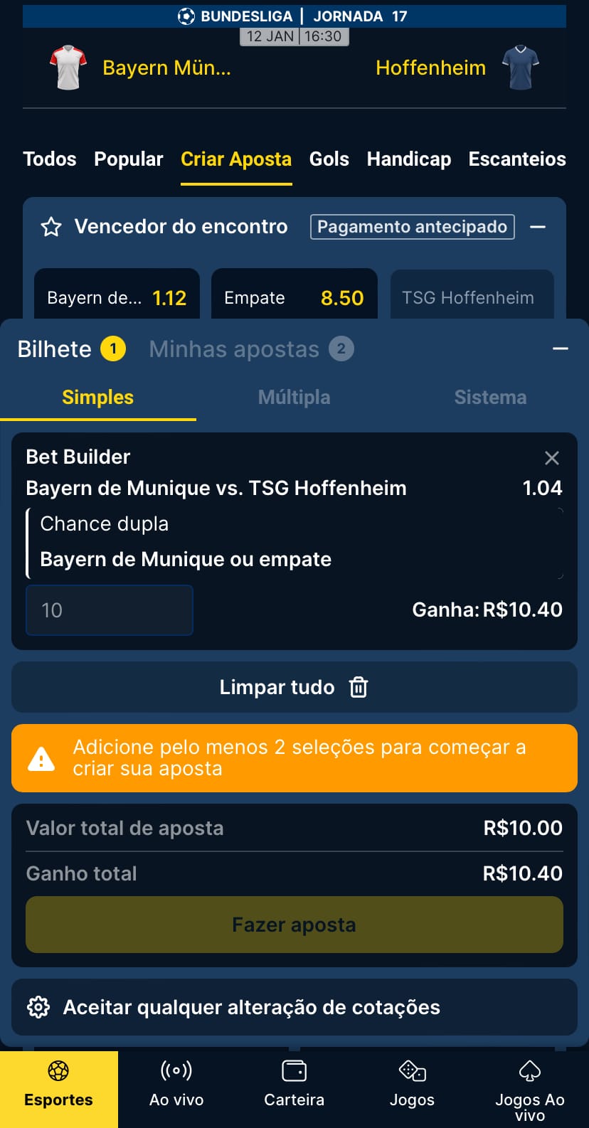 criar aposta na estrela bet