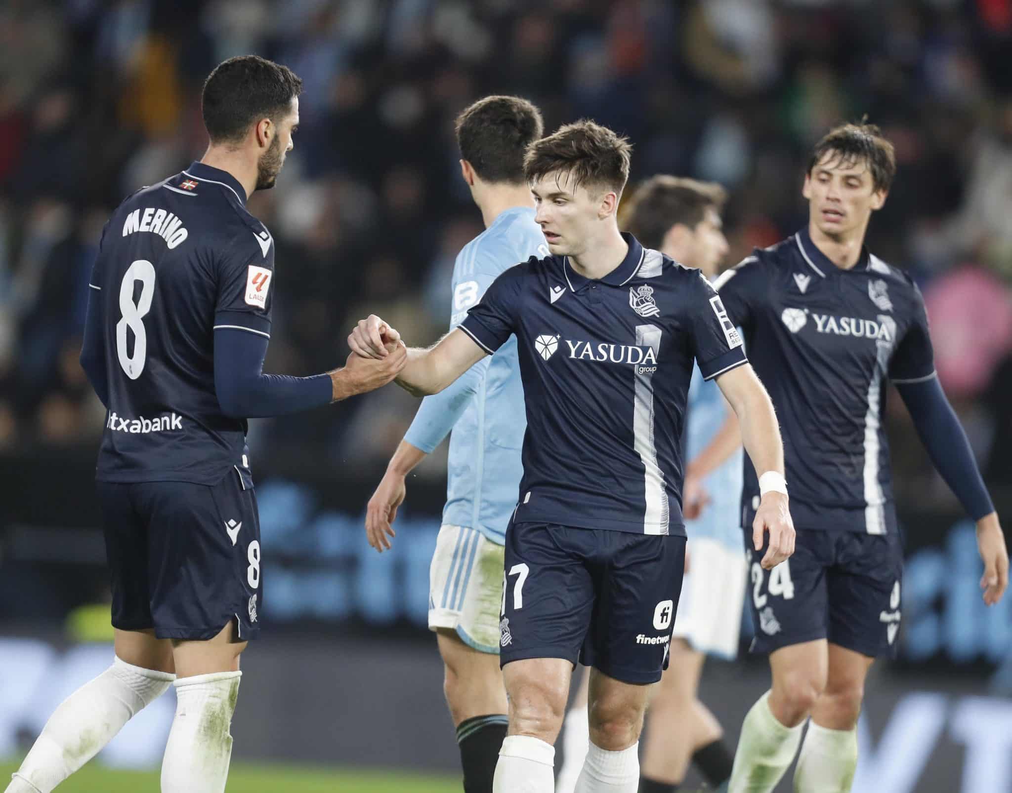 Com um gol em cada tempo, Real Sociedad domina Celta e avan&ccedil;a &agrave; semifinal da Copa do Rei