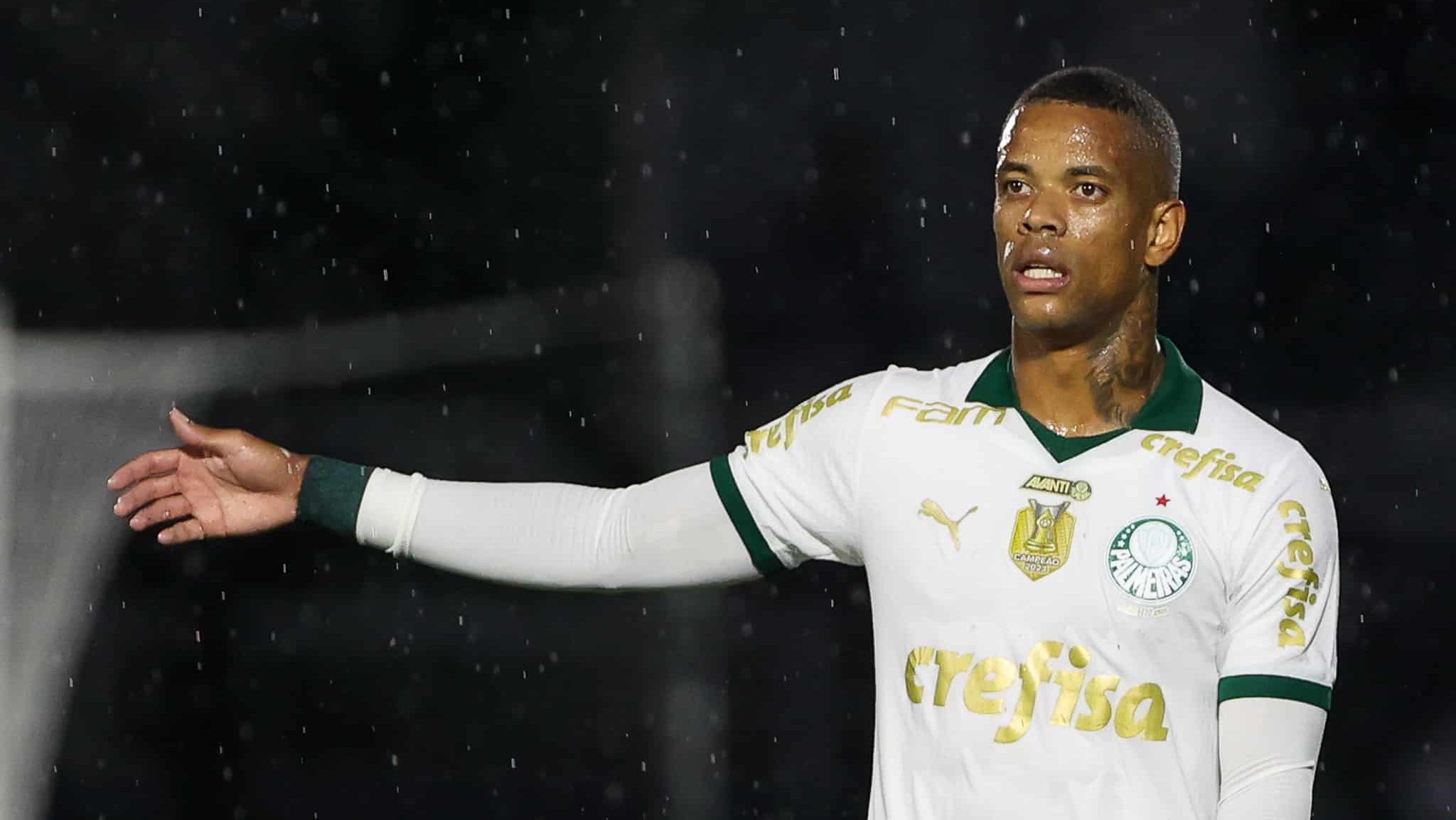 Caio Paulista, durante jogo do Palmeiras