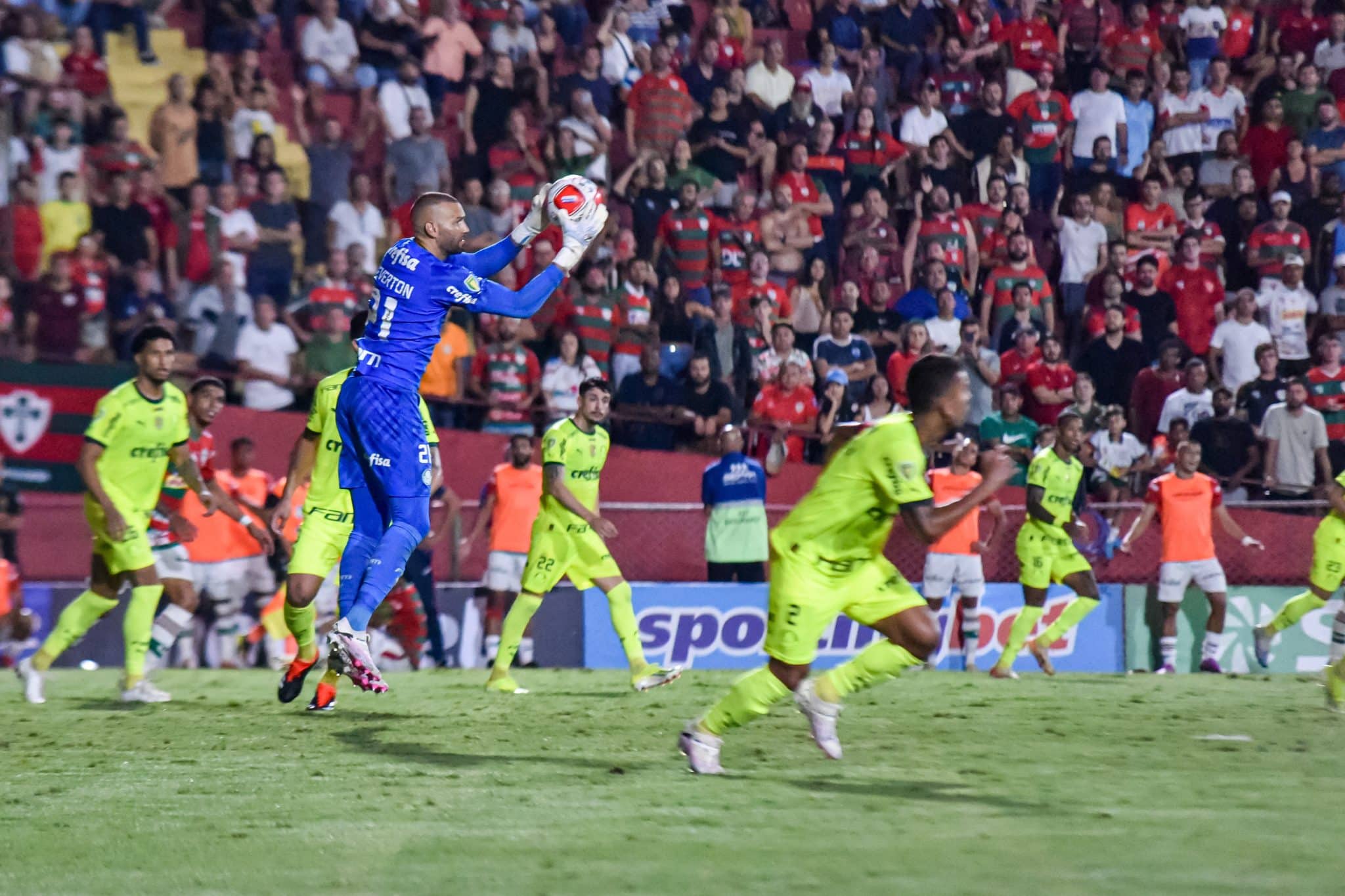 &lsquo;Est&aacute; fazendo o que mandei&rsquo;: Abel assume culpa por erros de Weverton em discurso com toda pinta de blindagem
