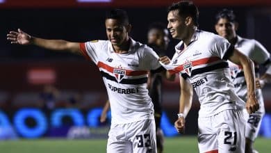Um S&atilde;o Paulo quase todo reserva at&eacute; levou susto, mas venceu o &Aacute;gua Santa com autoridade e gola&ccedil;o de Bobadilla