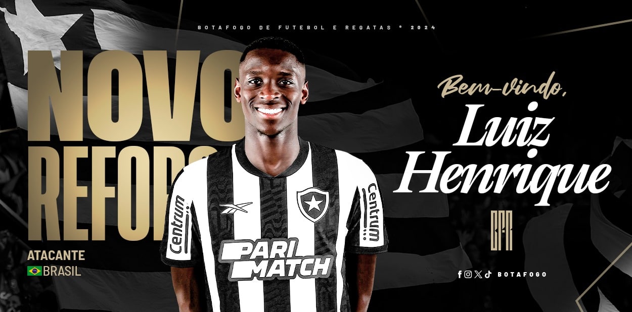 Anunciado e j&aacute; regularizado pelo Botafogo, Luiz Henrique ainda n&atilde;o tem data para chegar no Rio