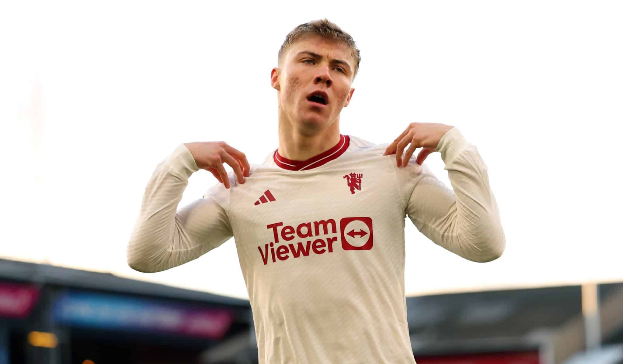 Rasmus Hojlund, do Manchester United Foto: (Icon Sport)